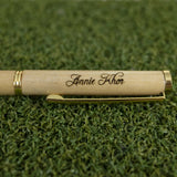 Personalised Wood Pen With Leather Pouch & Box (Nationwide Delivery)