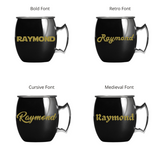Personalized Custom Name LED Thermos Flask Bottle, Personalised Solid Copper 304 Stainless Steel Mule Mug Cup 500ml, Personalised Sanitizer Spray Bottle Keychain Gift Box Set With LED Fairy Lights (Klang Valley Delivery)