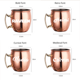 Personalized Solid Copper 304 Stainless Steel Mule Mug Cup 500ml In Gift Box (Klang Valley Delivery)