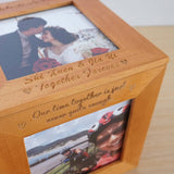 Personalized Wooden Photo Cube Box (Free Photo Printing) (4-6 working days)