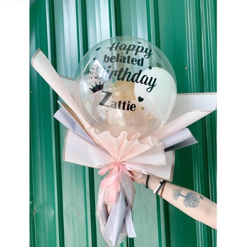 Balloon Bouquet - 18 inch Bobo Beige (Klang Valley Delivery)