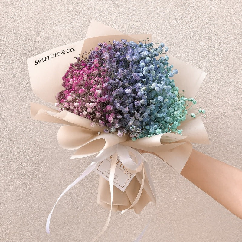 Unicorn Baby Breath Bouquet - Flower Delivery Penang