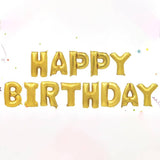 Golden Anniversary + 16-Inch Gold Foil Happy Birthday Set