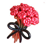Signature Balloon Flower Bouquet (Reflex) #3 | Red & Gold | (Klang Valley Delivery Only)