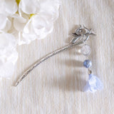 Modern Oriental #5 Soft Blue Hair Chopstick/Bookmark