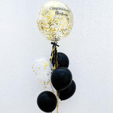 Black Gold Bubble Personalized Bouquet
