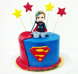 Superhero Design C Cake