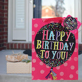 Birthday Gift Bag (Large) - 4 Assorted Designs (Set of 2) | Nationwide Delivery