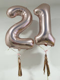 21st Birthday package with numeric foil and bubble balloon