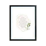 Black A3 Frame - Psalms 91:4 (Nationwide Delivery)