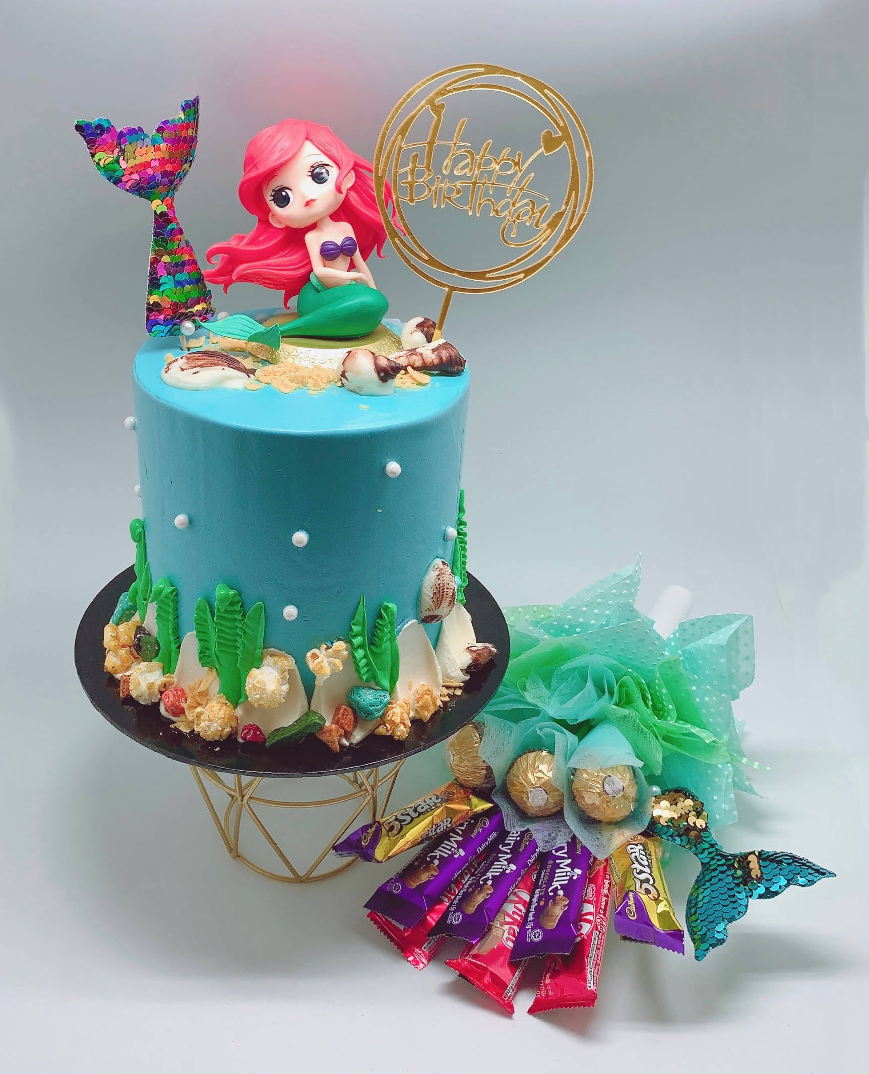 The Little Mermaid Photo Cake | bakehoney.com