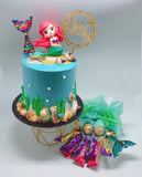 Mermaid Cake with Chocolate Bouquet