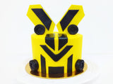 Robot Black x Yellow Inspired Cake