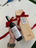 Mini Red Wine (375ml) Gift Set with Personalised Name and Message (West Malaysia Delivery)