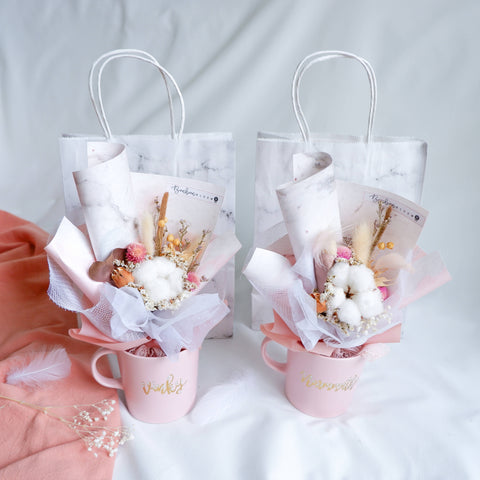 Personalised Mug with Flower