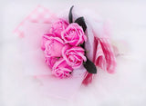 Pink Soap Rose Flower Bouquet