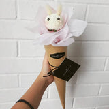 Scentales Bunny Petite Flower Bouquet (Cone) | (Klang Valley Delivery)