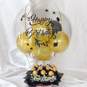 Elaina Chocolate Hot Air Balloon Bouquet (Sungai Petani Delivery Only)