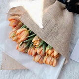 Peachy Orange Tulip Bouquet