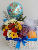 Fruits basket with balloon (Negeri Sembilan Delivery only)