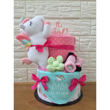 The Unicorn Diaper Cake For Baby Girl Set A (West Malaysia Delivery Only)