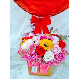 Soap Flower Hot Air Balloon Bloom Box (Klang Valley Delivery)
