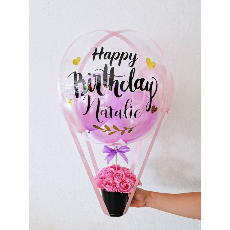 Soap Roses Hot Air Balloon Box (Basic)