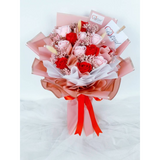 Red & Pink Soap Dried Flowers Bouquet (Klang Valley Delivery)