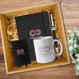 [Corporate Gift] - Customized Mug, PU Journal, Pen Set & RFID Cardholder [with Company Logo] | (West Malaysia Delivery Only)