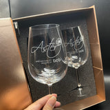 Engraved Mixed Glass Set (Nationwide Delivery)