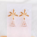 Fireworks Twinkling Winky Handmade Gold Earrings (Limited Edition) | (Nationwide Delivery)