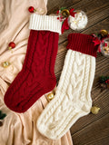 Scarlet Delights Set B | Christmas 2023 Knitted Decoration Socks With Customizable Thermal Flask & English Breakfast Tea (Nationwide Delivery)