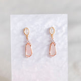 Sparkle Pink Twinkling Winky Handmade Gold Earrings  (Limited Edition) | (Nationwide Delivery) - Christmas 2024