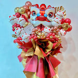 Lion Head Lucky Cat Opening Balloon Stand (Klang Valley Delivery)