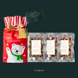 Christmas and New Year 2022 : Christmas Small Emerald Green Gift Bag And Gift Wrap | (West Malaysia Delivery Only)