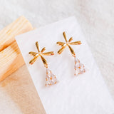 Fireworks Twinkling Winky Handmade Gold Earrings (Limited Edition) | (Nationwide Delivery)