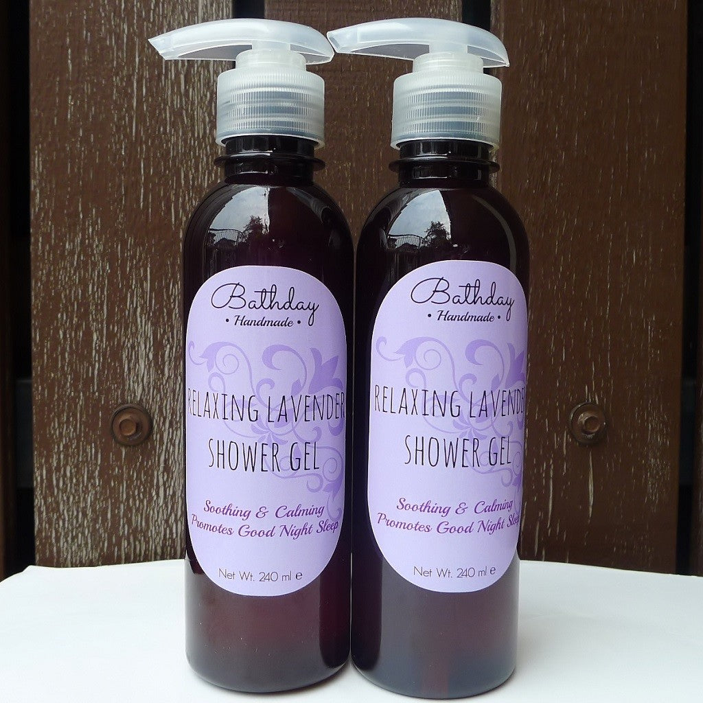 Handmade Lavender Shower Gel Twin Pack