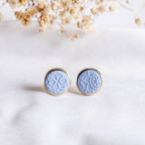 Florescer Texture Stud Polymer Clay Earring #6