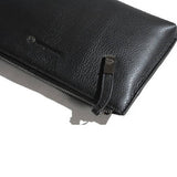 Black Leather Clutch Bag C/W Back Handle (Nationwide Delivery)