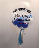Customised 'Happy Graduation' Bubble Balloon in Blue