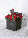 (Valentine's Day 2020) Minimalist Red Rose Black SquareBox
