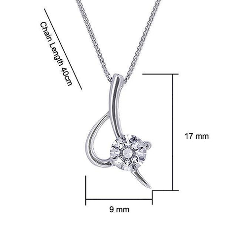 Kelvin Gems Premium Eternal Blade Pendant Necklace