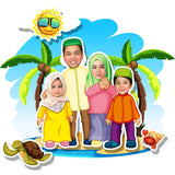 Beach Holiday 3d Cute Photo Frame Customize Gift Idea (Nationwide Delivery)