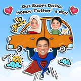 Super Papa 3d Cute Photo Frame Customize Gift Idea (Nationwide Delivery)