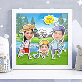 Fishing Date 3d Cute Photo Frame Customize Gift Idea (Nationwide Delivery)
