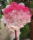 Huge Pink Baby Breath Flower Bouquet