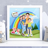 Family Day 3d Cute Photo Frame Customise Gift Idea (Nationwide Delivery)