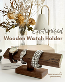 Customised Wooden Watch Holder · Jewellery Holder | Walnut Wood (Nationwide Delivery)