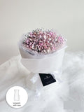 Scentales Baby's Breath Flower Bouquet with Vase - (Klang Valley Delivery)