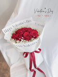 V02 - Red Roses Flower Bouquet